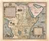1571 / 1573 Abraham Ortelius Map of Africa - Kingdom of Prester John