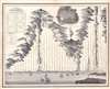 1830 Philip Comparative Chart or Map of the World's Rivers