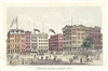 1868 Shannon and Rogers View of Printing House Square (Park Row) City Hall Park, New York City