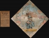 1908 American Lithographic Puzzle Map of the World Advertising a Toothbrush