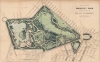 1868 Vaux and Olmsted Map or Plan of Prospect Park, Brooklyn, New York