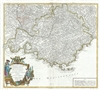 1754 Vaugondy Map of the Provence Region of France (French Riviera)
