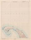 1887 U.S. Geological Survey Map of Provincetown, Cape Cod, Massachusetts