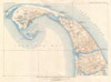 1908 U.S. Geological Survey Map of Provincetown, Cape Cod, Massachusetts