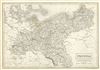 1844 Black Map of Prussia