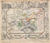 1846 Lowenberg Whimsical Map of Prussia