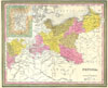 1850 Mitchell Map of Prussia Germany