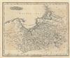 1828 Malte-Brun Map of Prussia or Northern Germany