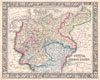 1864 Mitchell Map of Prussia and Germany
