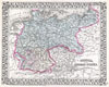 1872 Mitchell Map of Prussia, Germany