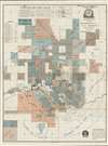1888 Whitney Map of Pueblo, Colorado