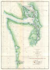 1859 U.S. Coast Survey Map of the Puget Sound and Washington Coast