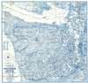 1957 Metsker Map of Olympic Peninsula, Washington