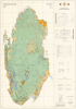 1980 Hunting Geology and Geophysics Arabic Geological Map of Qatar