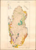 1970 Jaidah Bilingual Geological and Petroleum Map of Qatar