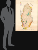 1970 Jaidah Bilingual Geological and Petroleum Map of Qatar