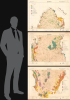 1970 Jaidah Bilingual Geological and Petroleum Three Map Set, Qatar