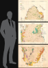 1970 Jaidah Bilingual Geological and Petroleum Three Map Set, Qatar