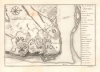 1744 Bellin Map of Quebec City, Canada