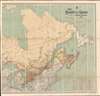 1886 Edmonds 'First Transcontinental Railroad Map' of Canada / Canadian Pacific