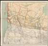 1886 Edmonds 'First Transcontinental Railroad Map' of Canada / Canadian Pacific
