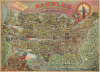 1881 American Publishing Pictorial Game Map of the United States