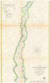 1857 U.S. Coast Survey Map of the Rappahannock River From Occupacia Creek to Deep Creek