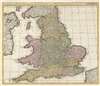 1724 Valk Map of England and Wales