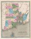1846 Bradford Map of Rhode Island