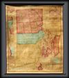 1855 Walling Wall Map of Rhode Island