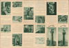 1935 Huber Arabic Pictorial Map of Rhodes, Greece