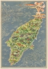 1935 Huber Pictorial Map of Rhodes, Greece