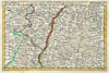 1747 La Feuille Map of Alsace, France