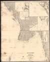 1874 Imray Nautical Map of Rice Ports of India / Burma / Myanmar