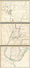 1809 Azara Maps of Argentina, Chile, Bolivia, Paragua, Uruguay and Brazil