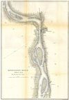 1865 U.S.C.S. Map of the Mississippi River around Chester Illinois