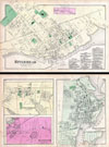 1873 Beers Map of Riverhead, Long Island, New York (Southhampton)