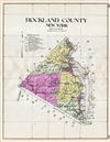 1912 Century Map of Rockland County, New York