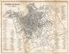 1823 Vandermeren City Map or Plan of Rome, Italy