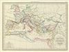 1837 Malte-Brun Map of the Roman Empire under Constantine
