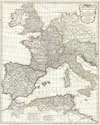 1763 Anville Map of the Western Roman Empire (including Italy)