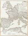 1794 Anville Map of the Western Roman Empire (includes Italy)