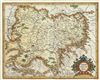1606 Mercator and Hondius Map of Transylvania (Romania)