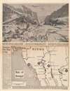 1943 Lord Pictorial Map of East Asia and Southwest Pacific during World War II