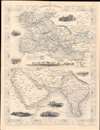 1851 Tallis / Rapkin Map of the Near East, Middle East, and India