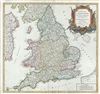 1753 Vaugondy Map of England and Wales