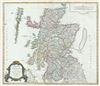 1751 Vaugondy Map of Scotland
