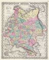 1856 Colton Map of Russia