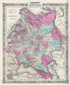 1865 Johnson Map of Russia