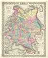 1856 Colton Map of Russia
